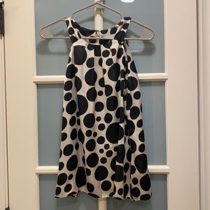 Violet & Claire Sleeveless Polka Dot Blouse size Medium